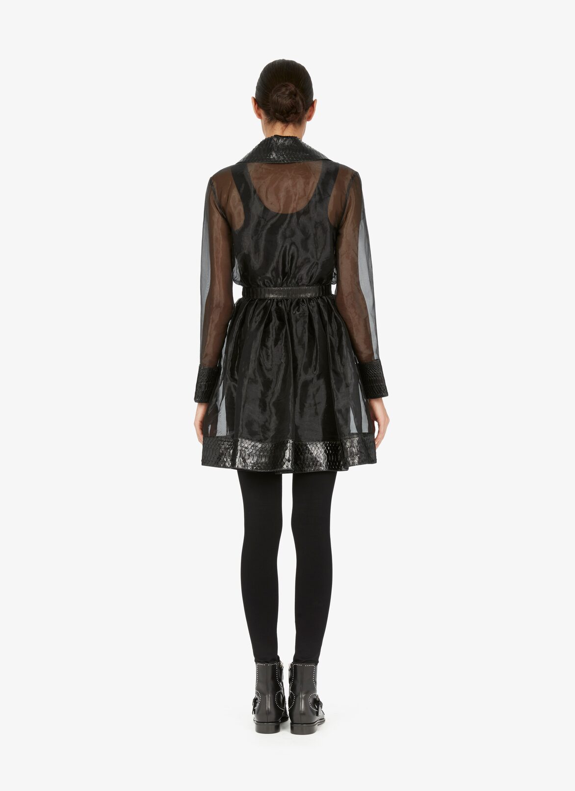 Alaïa Edition 1990 Organza And Python Wrap-Effect Dress
 ALAÏA  ALAÏA EDITION 1990 ORGANZA AND PYTHON WRAP-EFFECT DRESS